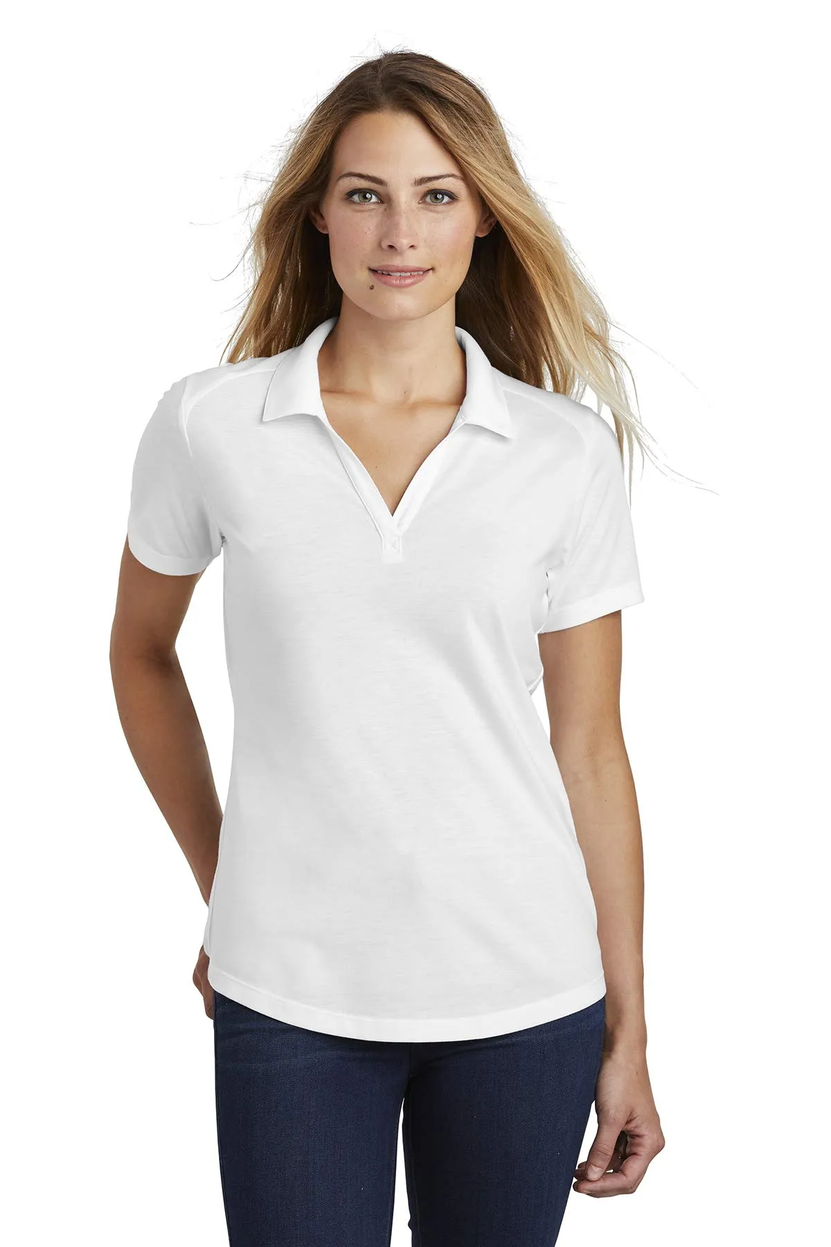 Sport-Tek Ladies PosiCharge Tri-Blend Wicking Polo