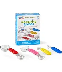 Hand 2 Mind Rainbow Fraction Measuring Spoons, Helps Kids, 4-Pk NBR33C