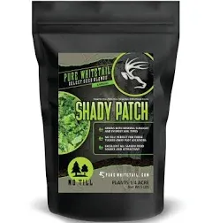 Shady Patch | All Year Deer Feeder | No Plow Food Plot Seed for Deer | Deer Food Plot Seed | White Clover Winfred Forage Brassica Rye Grass Rape Seeds | Plants 1/4 Acre | 5 lb Bag