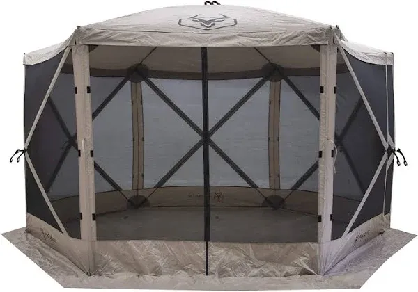 Gazelle G6 6-Sided Portable Pop Up Gazebo - Desert Sand