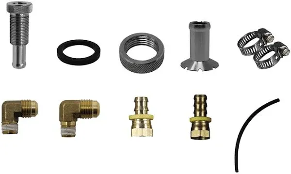 FASS Diesel Fuel Bulkhead&amp;Viton Suction Tube Kit For Powerstroke/Du<wbr/>ramax/Cummins