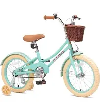 ACEGER Girls Bike with Basket, Kids Bicycle for 3-13 Years, Included Coaster Brake & Caliper Brake, 14 16 18 Inch with Training Wheels, 20 Inch with Kickstand but no Training Wheels