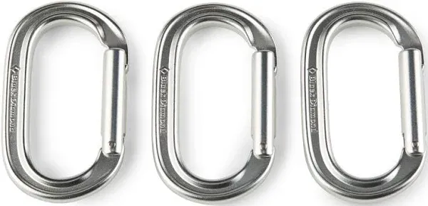 Black Diamond Oval Carabiner 3 Pack