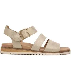 Dr. Scholl&#039;s Womens Island Glow White Ankle Strap Sandals Size 6.5 (7688162)