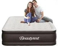  Air Mattress - Dual Control Sleep Zones, Edge Support, Built-in 18&#034; Queen Duet