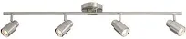 ProTrack Melson 8.5 Watt GU10 Brushed Nickel LED Wall or Ceiling Track Light Fixture Kit