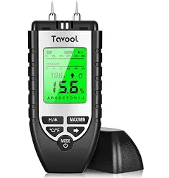 Tavool Wood Moisture Meter Digital Moisture Detector Moisture Tester Pin-Type Water Leak Detector Damp Tester Dampness Meter for Woo