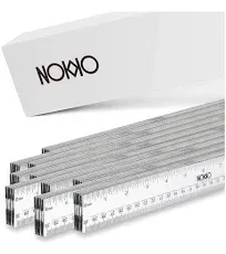 NOKKO Rulers Bulk for Classroom - Pack of 50 - Clear Plastic Ruler 12 Inch / 30 cm - Transparent School Ruler with Inches and Centimeters - Back to School Supplies for Kids, Students and Teachers