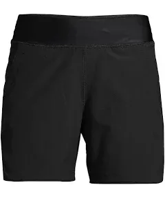 Lands' End Women's 5" Quick Dry Board Shorts Swim Cover-up Shorts