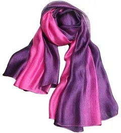 Snug Star Cotton Silk Scarf Elegant Soft Wraps Color Shade Scarves for Women