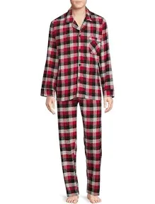 Hanes Flannel Pajama Set Men&#039;s Plaid 2XL Cotton  G26