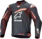 Alpinestars GP Plus R V4 Rideknit Leather Jacket - 50 / Black/Red Fluo/White