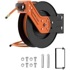 Giraffe Tools Retractable Air Hose Reel-Alloy Steel Reel-3/8in