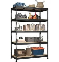 Buxwellbang 48" W x 24" D x 72" H Adjustable Garage Storage Shelves