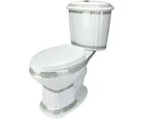 India Reserve Elongated Two-Piece Dual Flush Bathroom Toilet