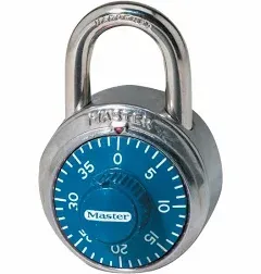 Combination Lock for Gym Lockers – Master Lock Locker Combination Padlock, Pack, Blue – The Ideal Combo Lock for School/Gym Locker Security