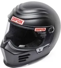 Simpson Racing Outlaw Bandit Motorcycle Helmet Gloss Black - X-Large - DOT/SNELL