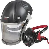 Trend Airshield Pro Full Faceshield, Dust Protector, Battery Powered Air Circulating Mask for Woodworking