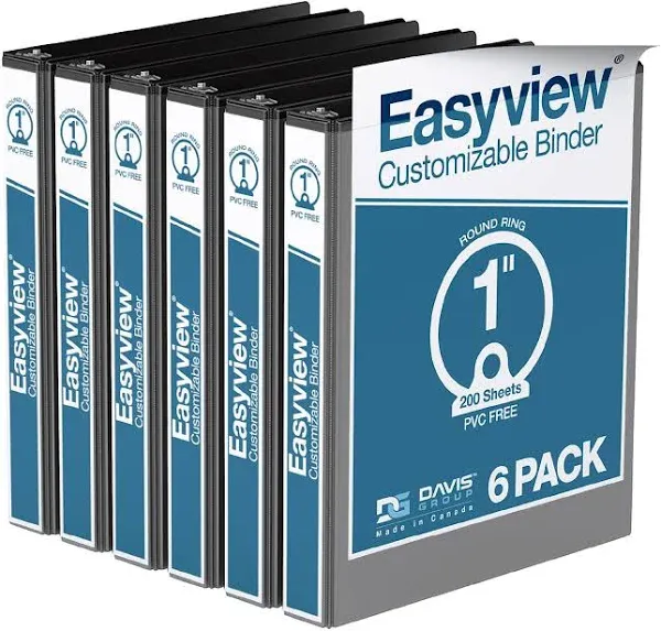 Easyview Premium 1-Inch Binders