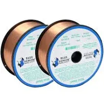 Blue Demon ER70S6 X .035 X 11 LB X 2 Pack MIG/GMAW Carbon Steel Welding Wire, All Position, Low Spatter, Formulated to Provide Porosity-Free, X-Ray Quality Welds