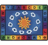 Carpets for Kids Sunny Day Learn &amp; Play Rug, 4&#39;5&quot; x 5&#39;10&quot; Rectangle