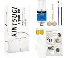 Kintsugi Repair Kit Gold Japanese Kintsugi Kit to Improve Your Ceramic New