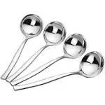 Pekky Small Soup Ladle Spoon, Stainless Steel Gravy Ladle Spoon Set, 4 Pieces