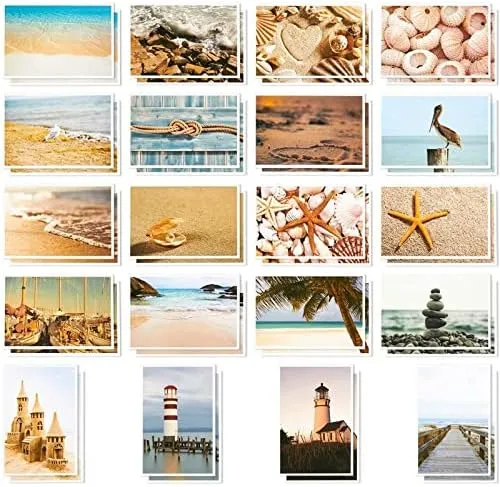 Nautical Beach Seaside Postcards