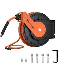 Retractable Air Hose Reel Plus-50ft-3/8in