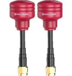 Hollyland Lollipop Antenna for Mars 300/300 PRO/400/400S/4<wbr/>00S PRO, Red, 2-Pack