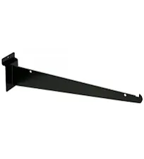 Dazzling Displays Slatwall Accessories 12-Inch Black