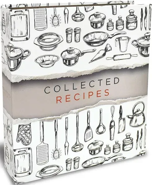 Better Kitchen Products Recipe Binder 8.5" x 9.5" 3 Ring Binder Organizer Set