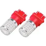 PHINLION 3157 Red LED Light Bulbs Super Bright 72-SMD 3056 3156 3057 4057 4157 Replacement for Car Truck Rear Brake Stop Tail Turn Signal Blinker