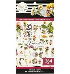 Happy Planner Beautiful Blooms Sticker Sheet Book NEW 264 sticker pcs