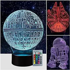 Manco 3 Pattern 16 Colors 3D Night Light Birthday Gifts for Fans 