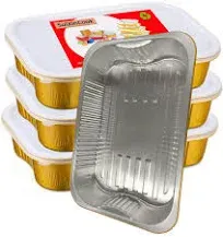 SuiXinCook Gold Aluminum Foil Baking Pan with Lids