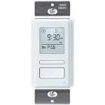 Toolhome 7 Day Programmable In-Wall Timer Switch Automatically Turns Lights a...