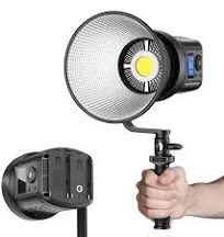 RaLeno 80W LED Video Light with 2.4G Remote Control, 7200Lux CRI95+ Studio Lights with Cooling Fan and Bowens Mount