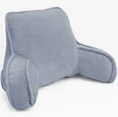 Bytide Super Soft Assembly Needed Diy Backrest Reading Bed Rest Pillow with Arms And Pockets 18" H for Sitting in Bed Couch Sofa