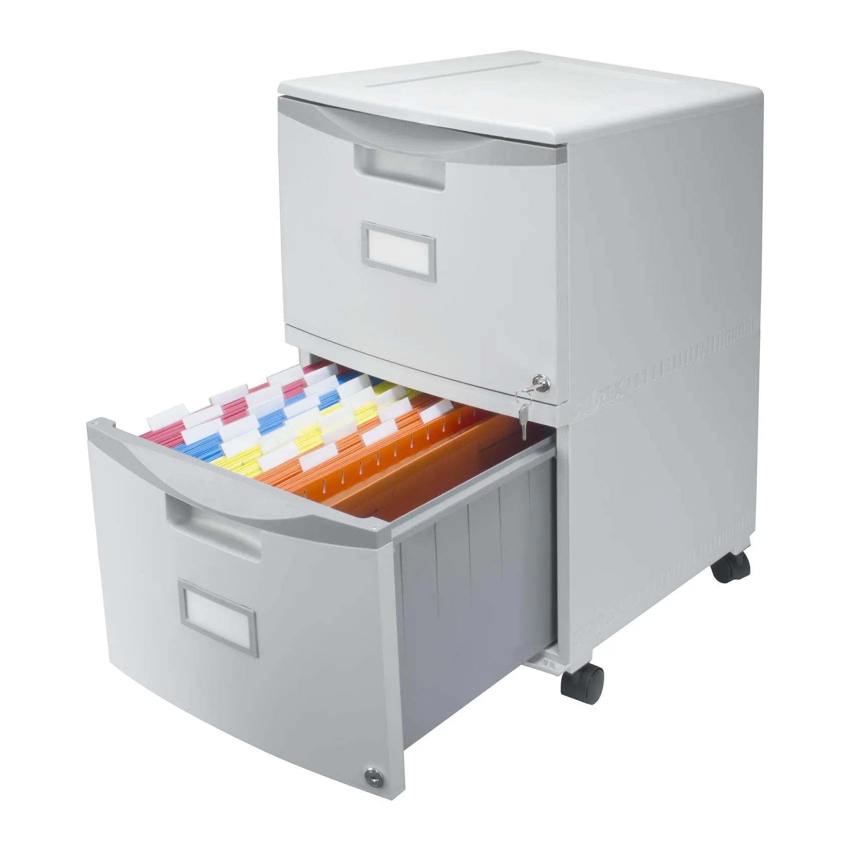 Storex Mobile File Drawer - 11.75&#034; X 10&#034; X 17.25&#034; - 2 Drawers - Letter, Legal