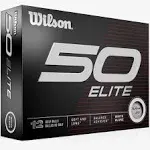 Wilson 50 Elite Golf Balls · White