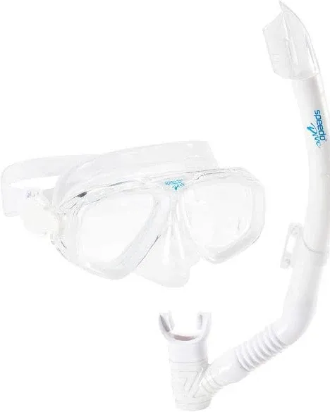 Speedo Unisex-Adult Swim Snorkel Dive Mask Anti-Fog with Nose Cover Adventure Series