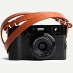 Genuine Leather Minimalist Neck Shoulder Slim Camera Strap Tan 28&#034;