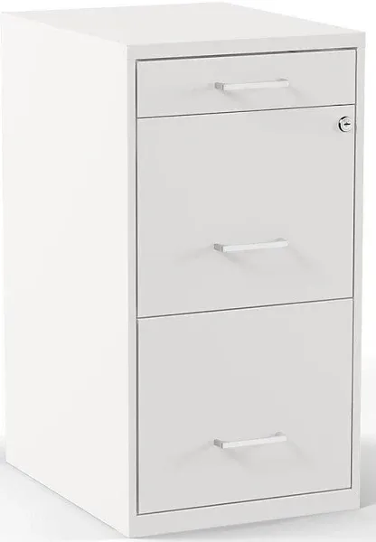 Staples 3-Drawer Light Duty Vertical Locking Letter File Cabinet