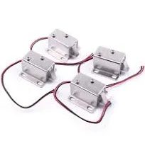 4PCS DC 12V Electric Lock Iron Security Assembly Solenoid Door Cabinet Drawer US