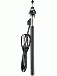 Universal 31&#034; Steel Mast Extended Hide-a-Way AM/FM Car Antenna With 2-Keys