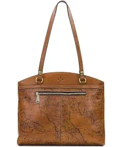 Patricia Nash Poppy Leather Top-Zip Tote