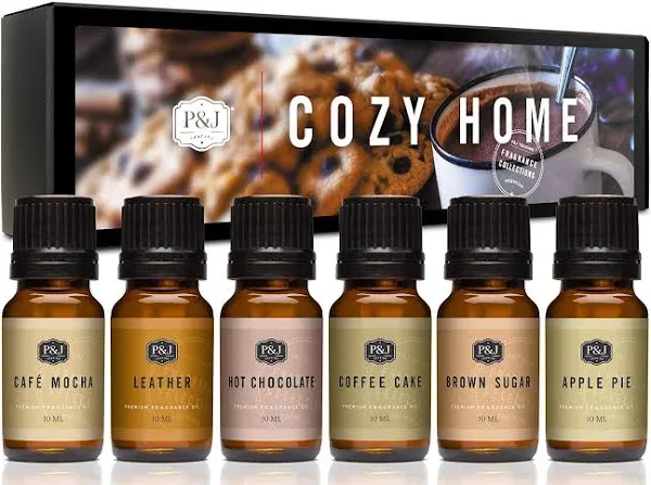 P&J Trading Cozy Home Fragrance Oil Set of 6