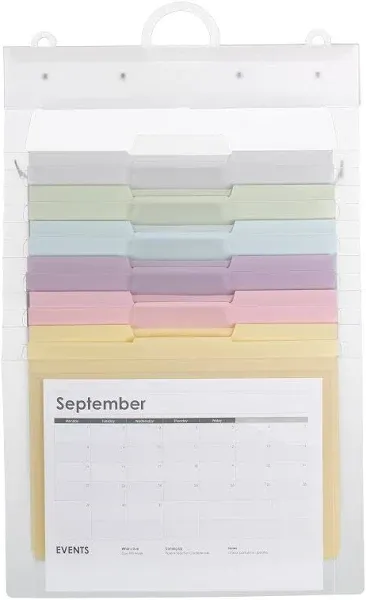 Smead Cascading Wall Organizer, 6 Sections, Letter size, 14.25" x 24.25"