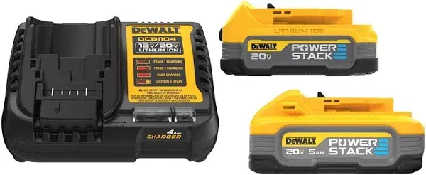 Dewalt DCBP315-2C POWERSTACK 20 Volt Max Starter Kit New